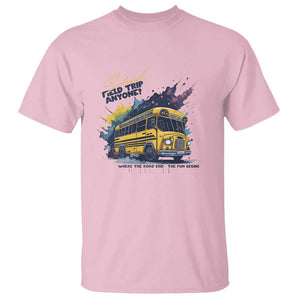 School Field Trip Anyone T Shirt School Bus Teacher TS11 Light Pink Print Your Wear