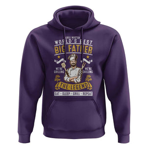 BBQ Father Hoodie Grill Master World's Best Big Father The Man The Myth The Legend Father's Day TS11 Purple Print Your Wear