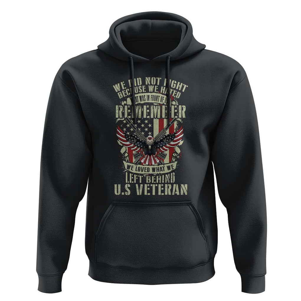 Memorial Day Hoodie Honor And Remeber Eagle TS11 Black Print Your Wear
