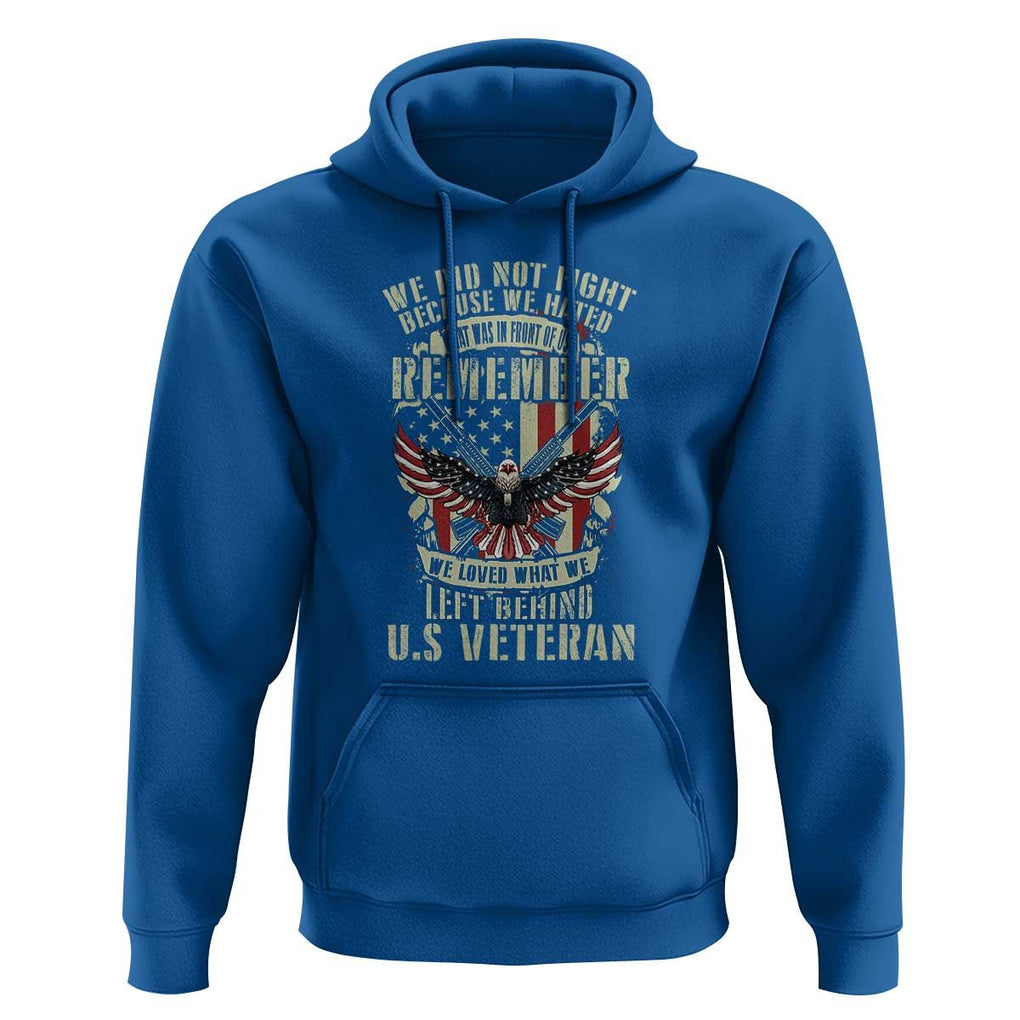 Memorial Day Hoodie Honor And Remeber Eagle TS11 Royal Blue Print Your Wear