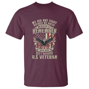 Memorial Day T Shirt Honor And Remeber Eagle TS11 Maroon Print Your Wear