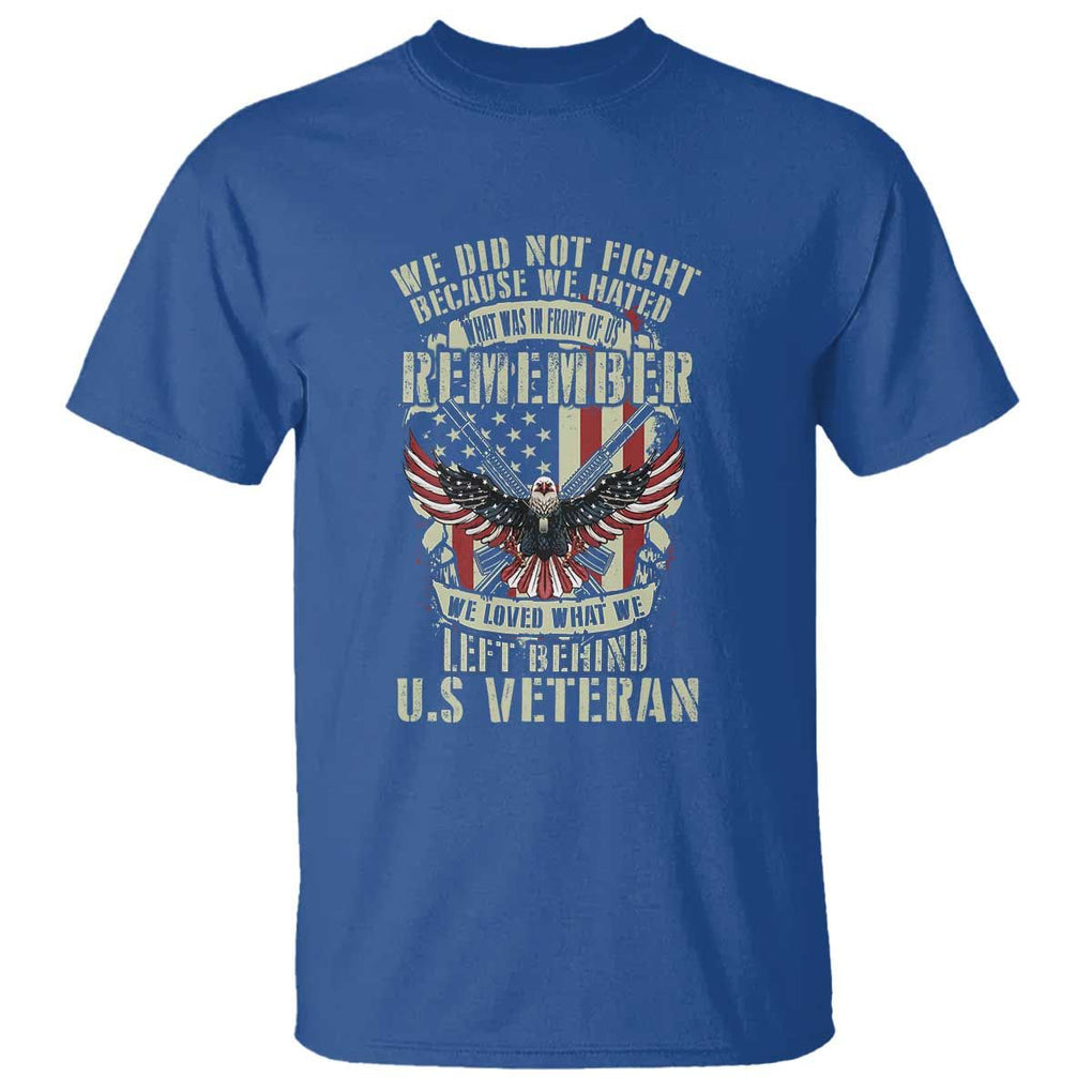 Memorial Day T Shirt Honor And Remeber Eagle TS11 Royal Blue Print Your Wear
