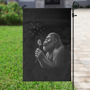 Bigfoot Blowing Dandelion Garden Flag Funny Sasquatch Making A Wish TS11 Print Your Wear