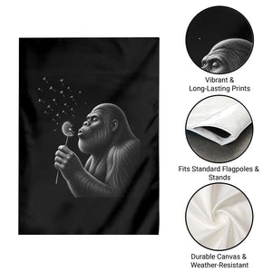 Bigfoot Blowing Dandelion Garden Flag Funny Sasquatch Making A Wish TS11 Print Your Wear