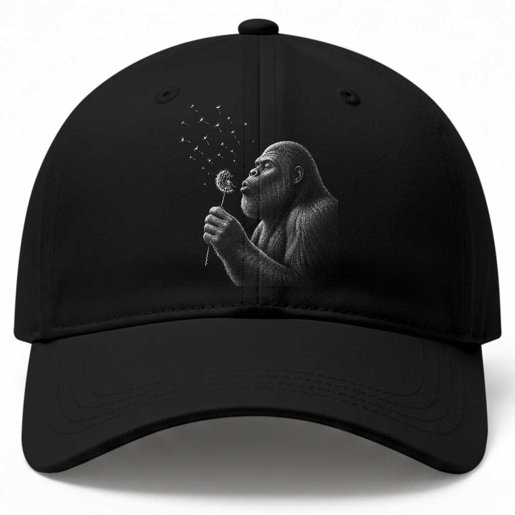 Bigfoot Blowing Dandelion Baseball Cap Funny Sasquatch Making A Wish TS11 Print Your Wear