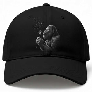 Bigfoot Blowing Dandelion Baseball Cap Funny Sasquatch Making A Wish TS11 Print Your Wear