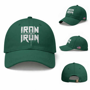 Iron Sharpens Iron Baseball Cap Christian Bible Scripture Gym Workout TS11 Baseball Cap Universal Fit Irish Green Print Your Wear