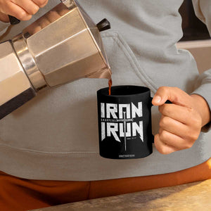 Iron Sharpens Iron Coffee Mug Christian Bible Scripture Gym Workout TS11 Print Your Wear