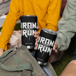 Iron Sharpens Iron Tumbler Cup Christian Bible Scripture Gym Workout TS11 Print Your Wear