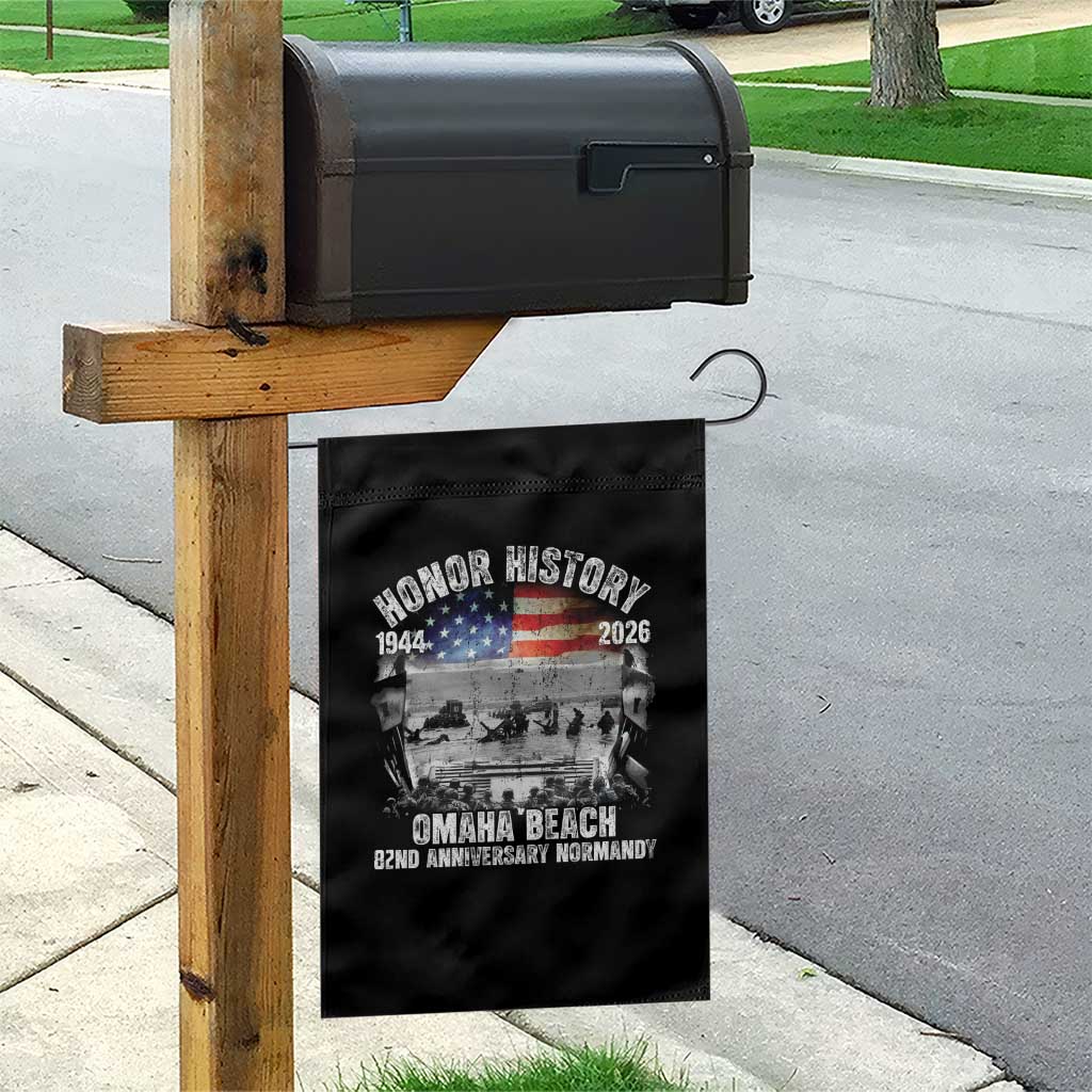 Omaha Beach D Day Garden Flag 82nd Anniversary Honor History Normandy WWII TS11 Print Your Wear