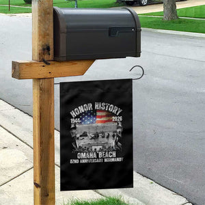 Omaha Beach D Day Garden Flag 82nd Anniversary Honor History Normandy WWII TS11 Print Your Wear