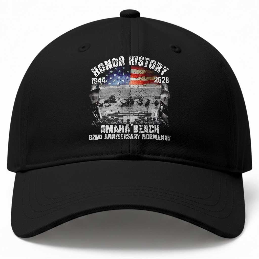 Omaha Beach D Day Baseball Cap 82nd Anniversary Honor History Normandy WWII TS11 Print Your Wear