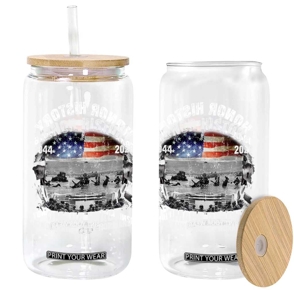 Omaha Beach D Day Glass Can 82nd Anniversary Honor History Normandy WWII TS11 Print Your Wear