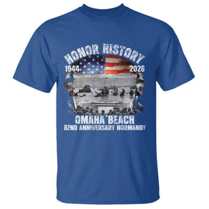 Omaha Beach D Day T Shirt 82nd Anniversary Honor History Normandy WWII TS11 Royal Blue Print Your Wear