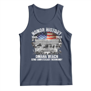 Omaha Beach D Day Tank Top 82nd Anniversary Honor History Normandy WWII TS11 Navy Print Your Wear