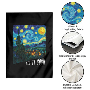 Let It Gogh Funny Vincent Van Gogh Garden Flag Starry Night Design Art Lover TS11 Print Your Wear