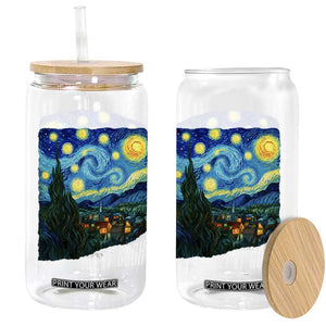 Let It Gogh Funny Vincent Van Gogh Glass Can Starry Night Design Art Lover TS11 Print Your Wear