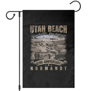 Utah Beach D Day Garden Flag 82nd Anniversary Honor History Normandy WWII TS11 Black Print Your Wear