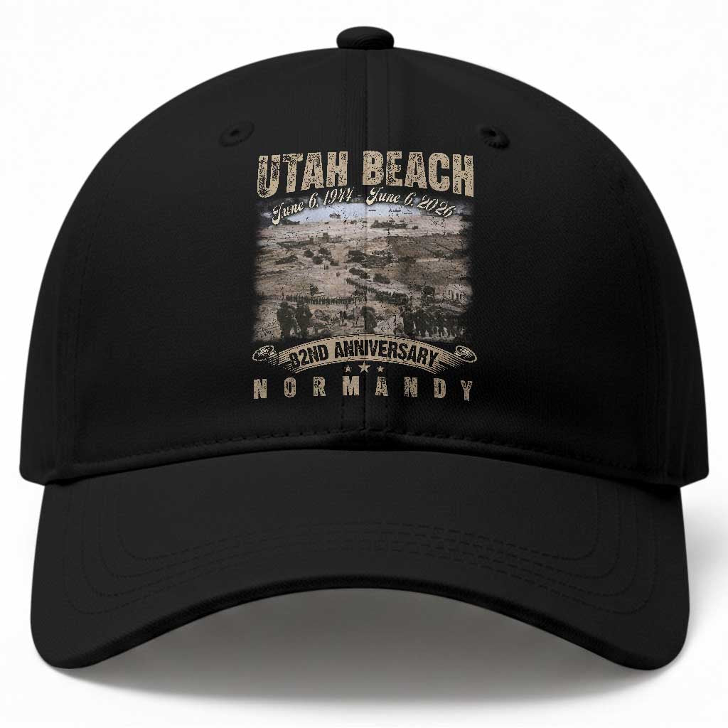 Utah Beach D Day Baseball Cap 82nd Anniversary Honor History Normandy WWII TS11 Print Your Wear