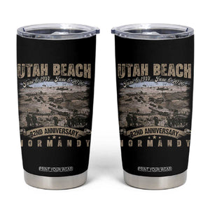 Utah Beach D Day Tumbler Cup 82nd Anniversary Honor History Normandy WWII TS11 Black Print Your Wear