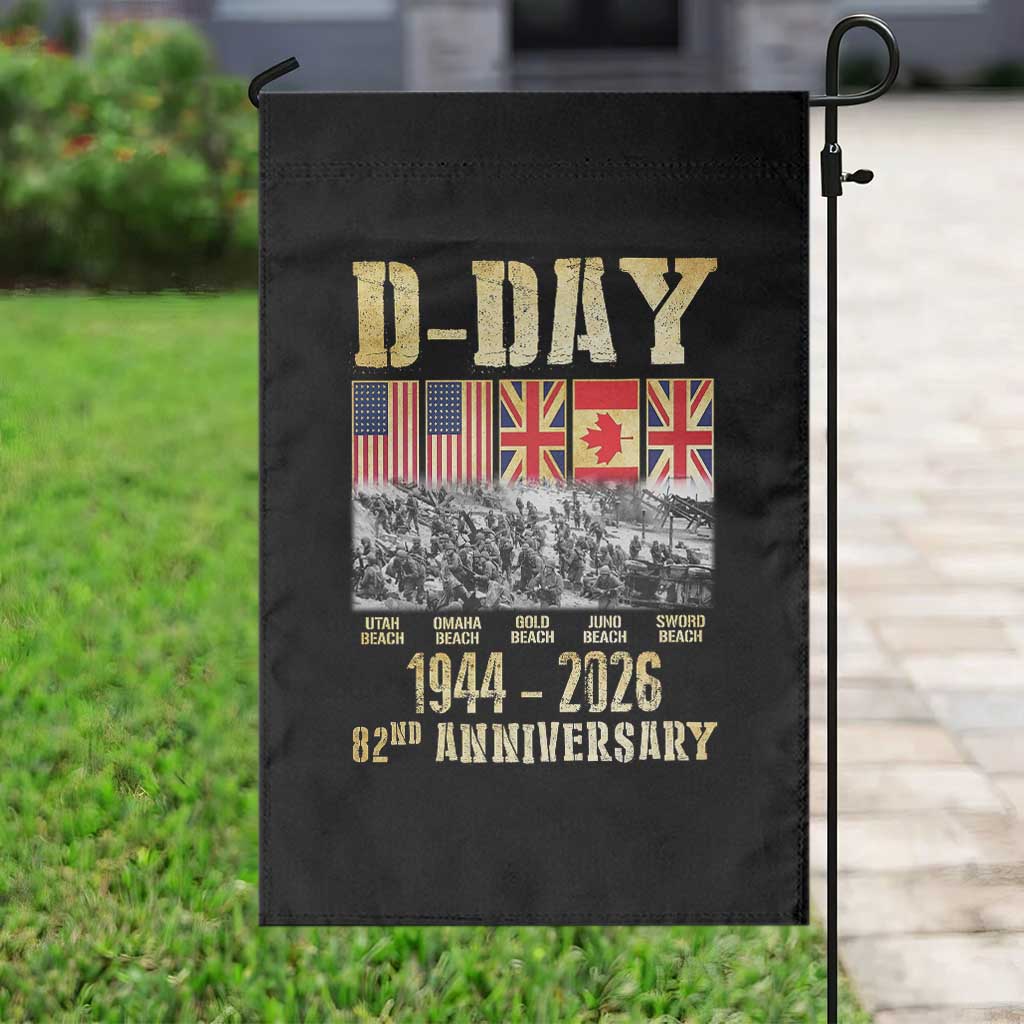 D Day 82nd Anniversary Honor History Normandy WWII Garden Flag TS11 Print Your Wear