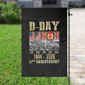 D Day 82nd Anniversary Honor History Normandy WWII Garden Flag TS11 Print Your Wear