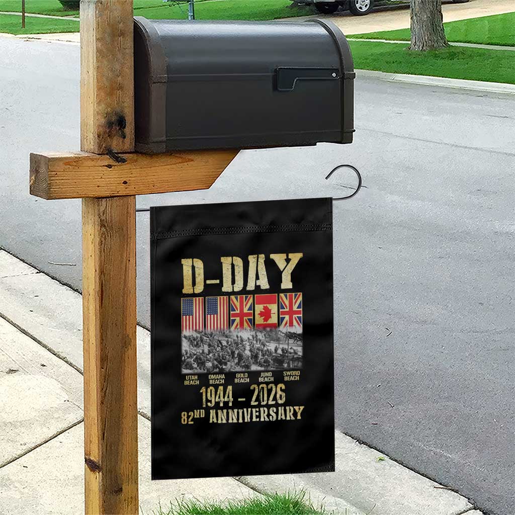 D Day 82nd Anniversary Honor History Normandy WWII Garden Flag TS11 Print Your Wear