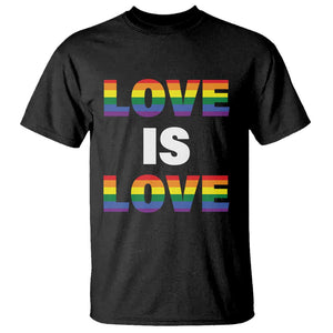 LGBTQ T Shirt Love Is Love Rainbow Gay Pride Queer TS11 Black Print Your Wear