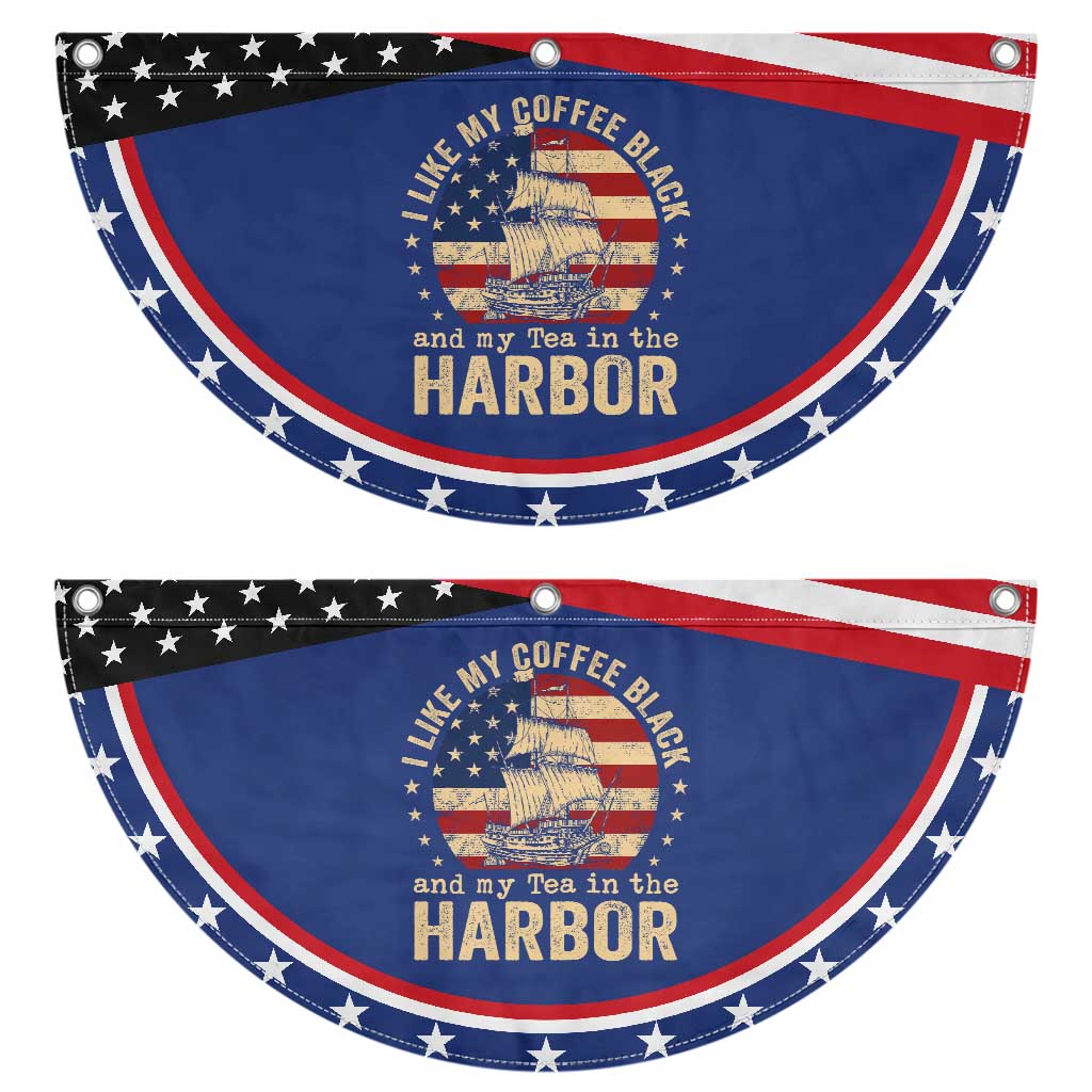 I Like My Coffee Black And My Tea In The Harbor Patriotic Fan Flag Funny US History TS11 2pcs pack Classic Navy Print Your Wear