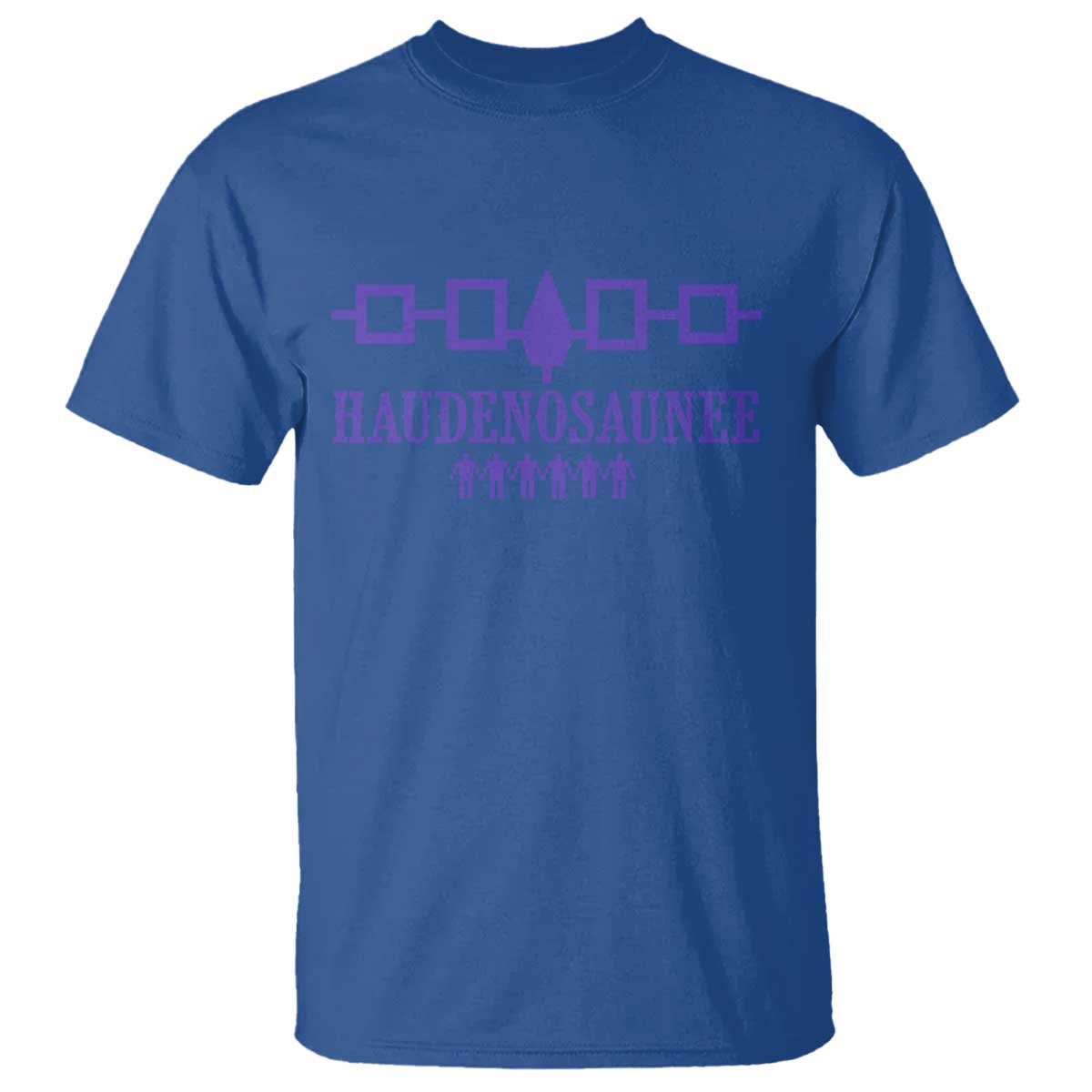 Native American Haudenosaunee Iroquois Nation Flag T Shirt TS11 Royal Blue Print Your Wear