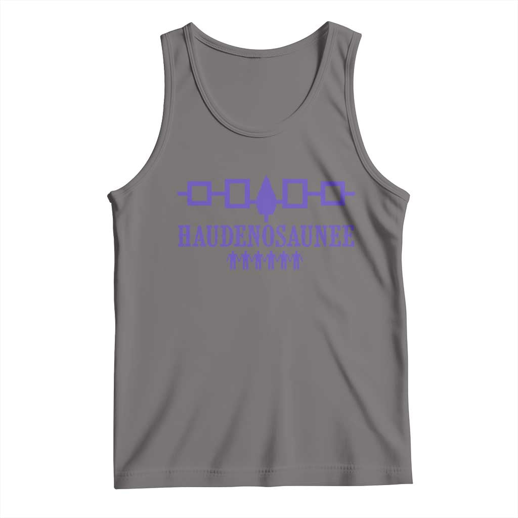 Native American Haudenosaunee Iroquois Nation Flag Tank Top TS11 Deep Heather Print Your Wear
