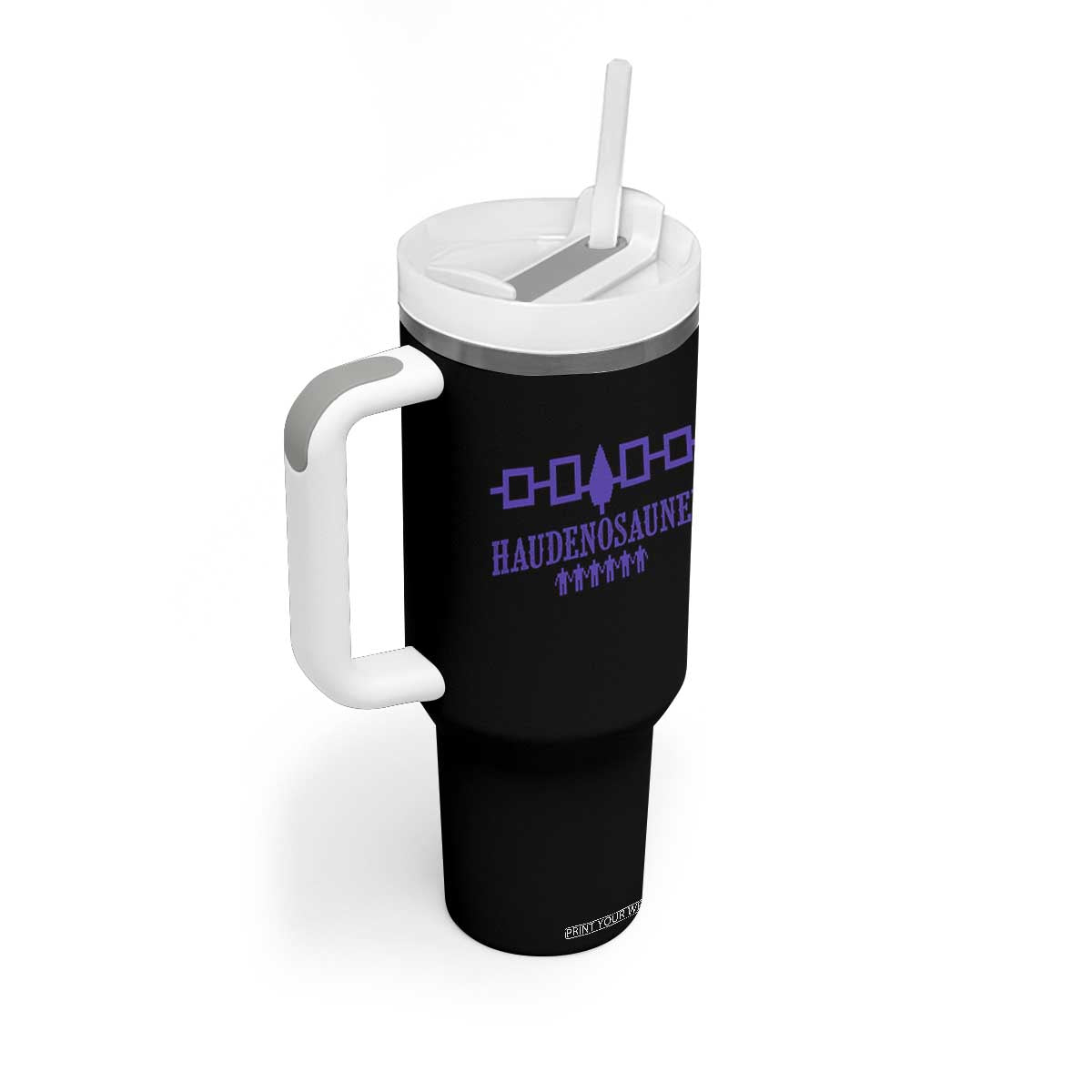 Native American Haudenosaunee Iroquois Nation Flag Tumbler With Handle TS11 Print Your Wear