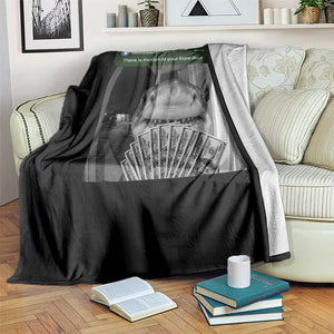 There is Motion at Your Front Door Funny Shark Motion Meme Throw Blanket TS11 Print Your Wear