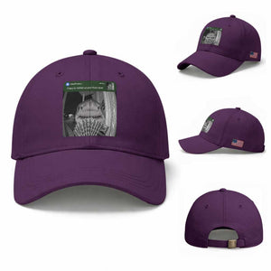 There is Motion at Your Front Door Funny Shark Motion Meme Baseball Cap TS11 Baseball Cap Universal Fit Purple Print Your Wear