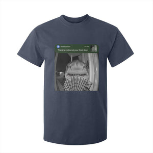 There is Motion at Your Front Door Funny Shark Motion Meme T Shirt For Kid TS11 Navy Print Your Wear
