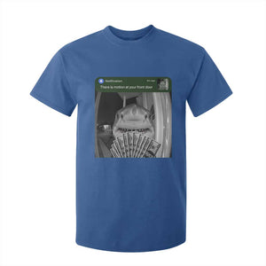 There is Motion at Your Front Door Funny Shark Motion Meme T Shirt For Kid TS11 Royal Blue Print Your Wear