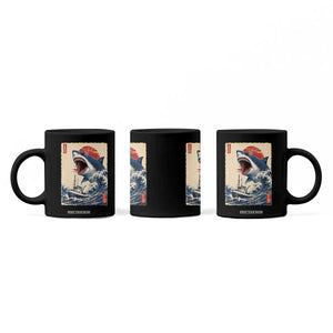 Megalodon Shark Japanese Vintage Graphic Ukiyo e Art Coffee Mug TS11 Print Your Wear