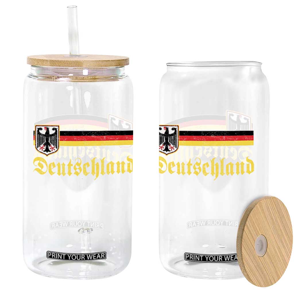Deutschland German Heritage Pride Glass Can Bundesadler Coat of Arms TS11 Print Your Wear