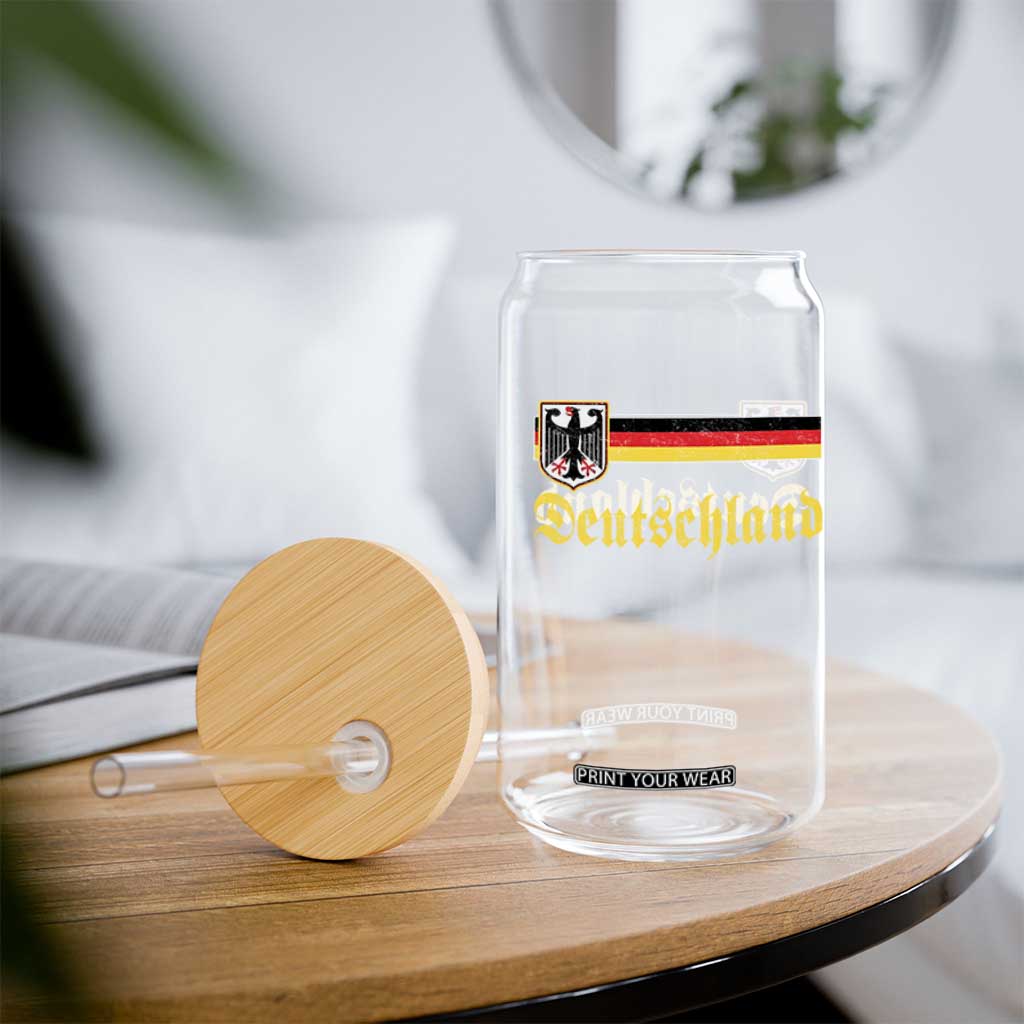 Deutschland German Heritage Pride Glass Can Bundesadler Coat of Arms TS11 Print Your Wear