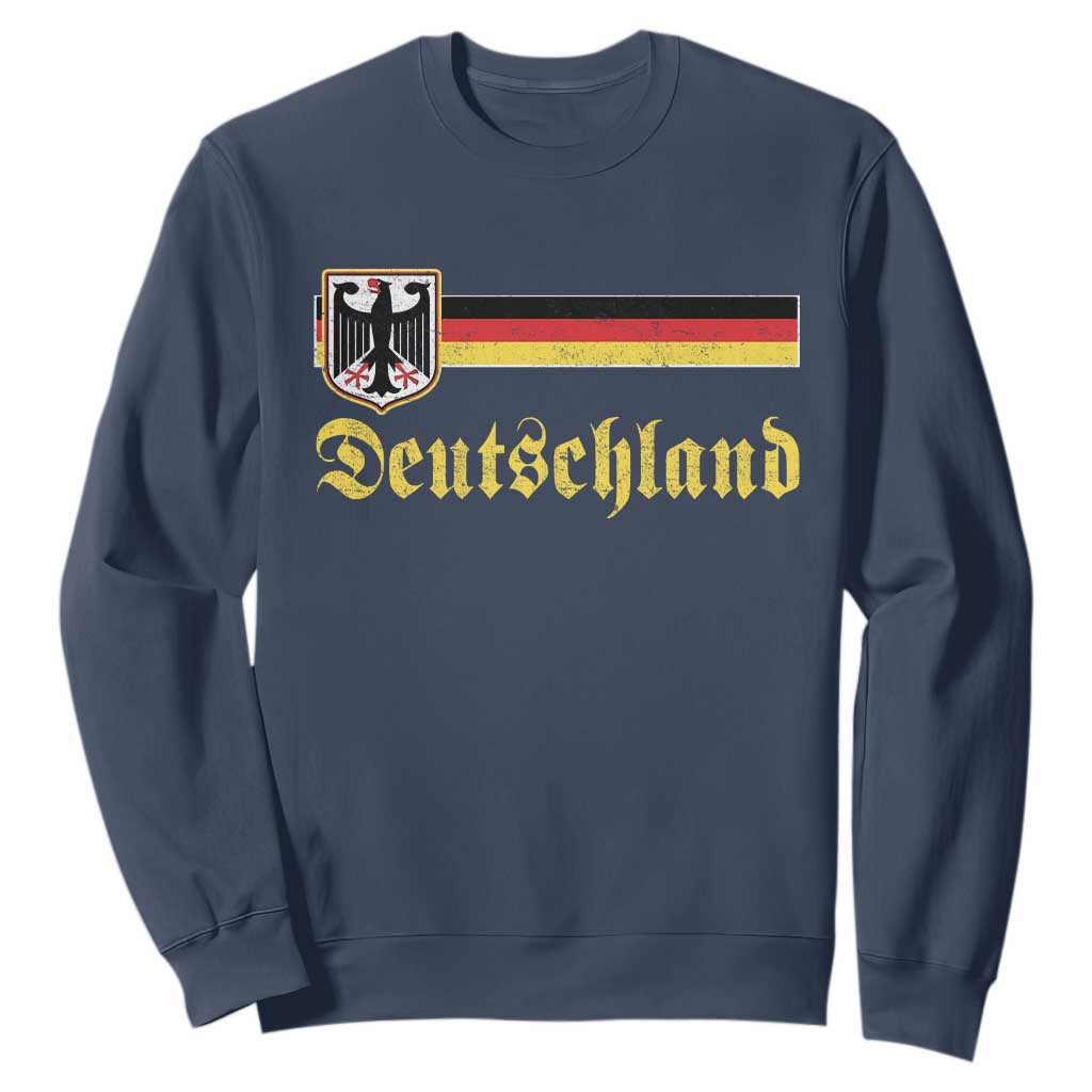 Deutschland German Heritage Pride Sweatshirt Bundesadler Coat of Arms TS11 Navy Print Your Wear