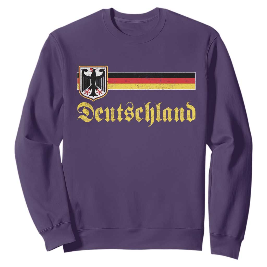Deutschland German Heritage Pride Sweatshirt Bundesadler Coat of Arms TS11 Purple Print Your Wear