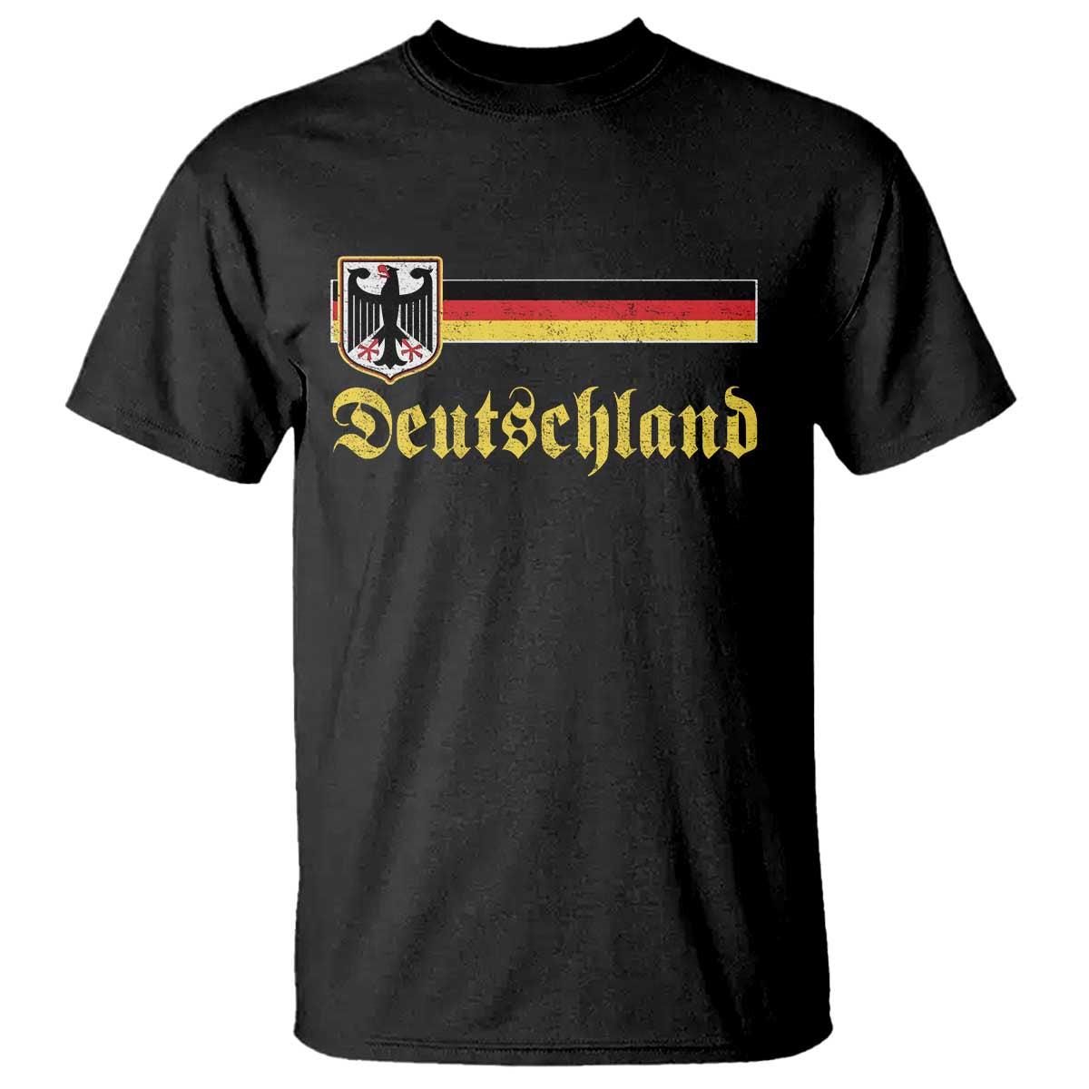 Deutschland German Heritage Pride T Shirt - Bundesadler Coat of Arms Graphic Tee TS11 Black Print Your Wear