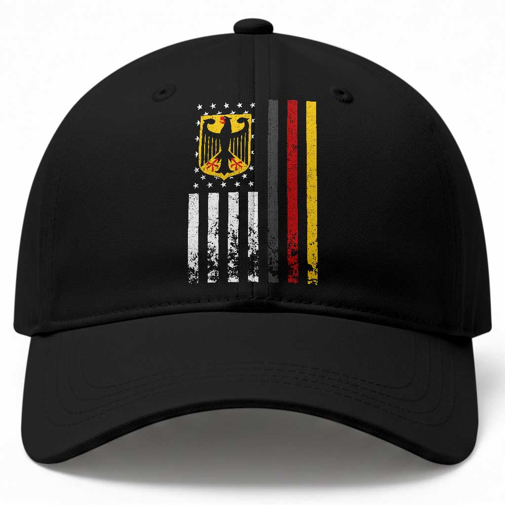 Patriotic Bundesadler Vintage German American Flag Baseball Cap Germany Heritage Pride TS11 Print Your Wear