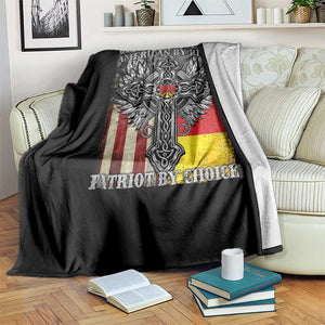 German By Blood American By Birth Patriot By Choice Throw Blanket German Americans TS11 Print Your Wear