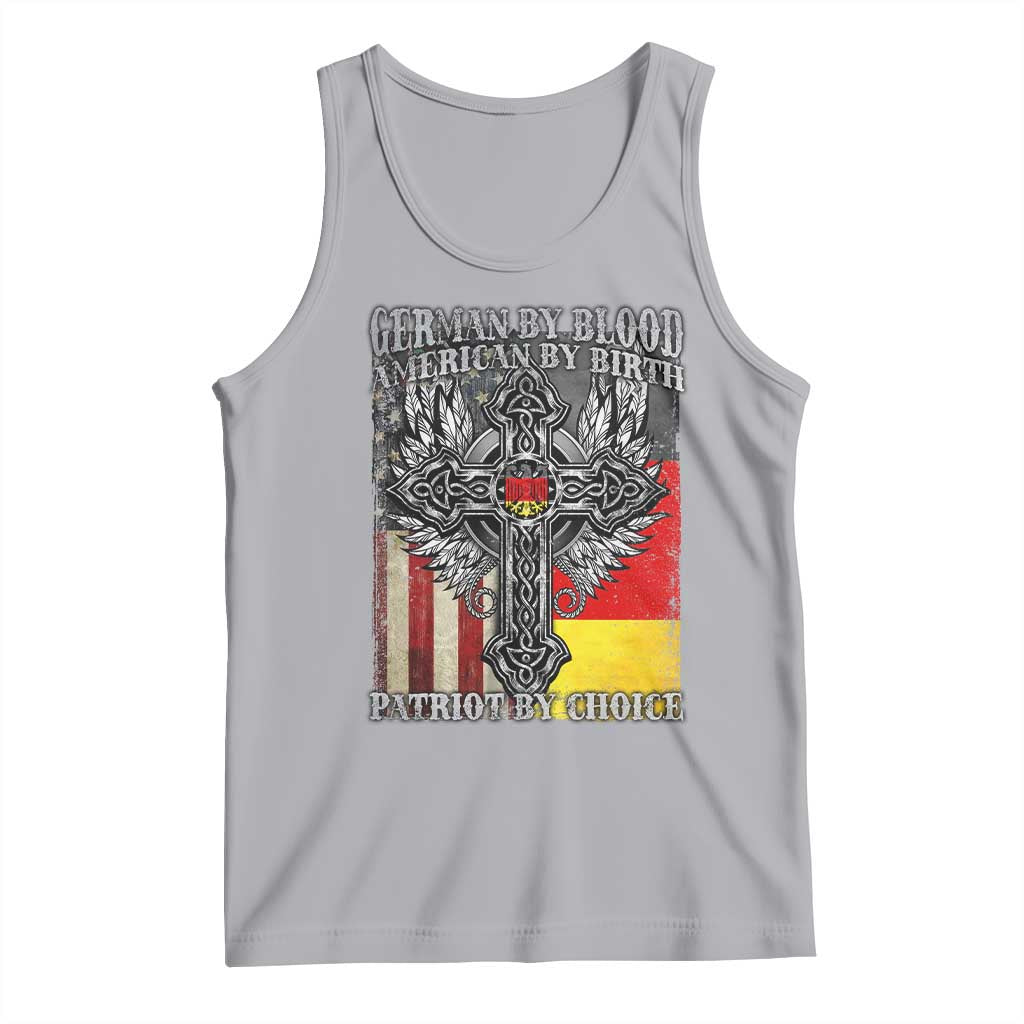 German By Blood American By Birth Patriot By Choice Tank Top German Americans TS11 Athletic Heather Print Your Wear