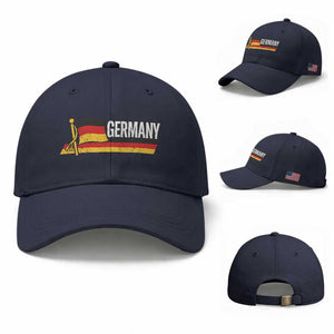 German Heritage Pride Germany Flag Baseball Cap TS11 Baseball Cap Universal Fit Navy Print Your Wear