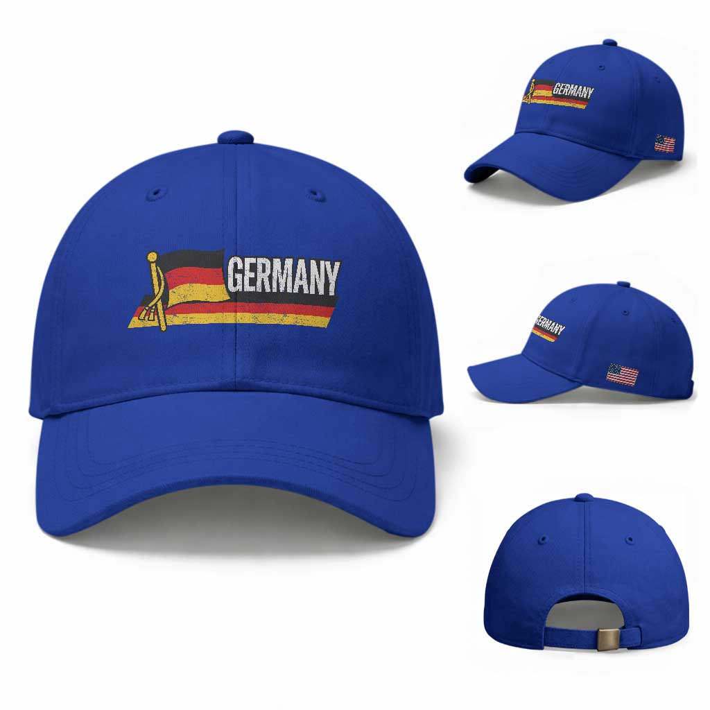 German Heritage Pride Germany Flag Baseball Cap TS11 Baseball Cap Universal Fit Royal Blue Print Your Wear