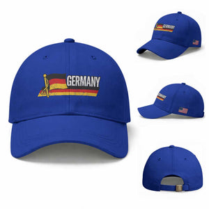 German Heritage Pride Germany Flag Baseball Cap TS11 Baseball Cap Universal Fit Royal Blue Print Your Wear