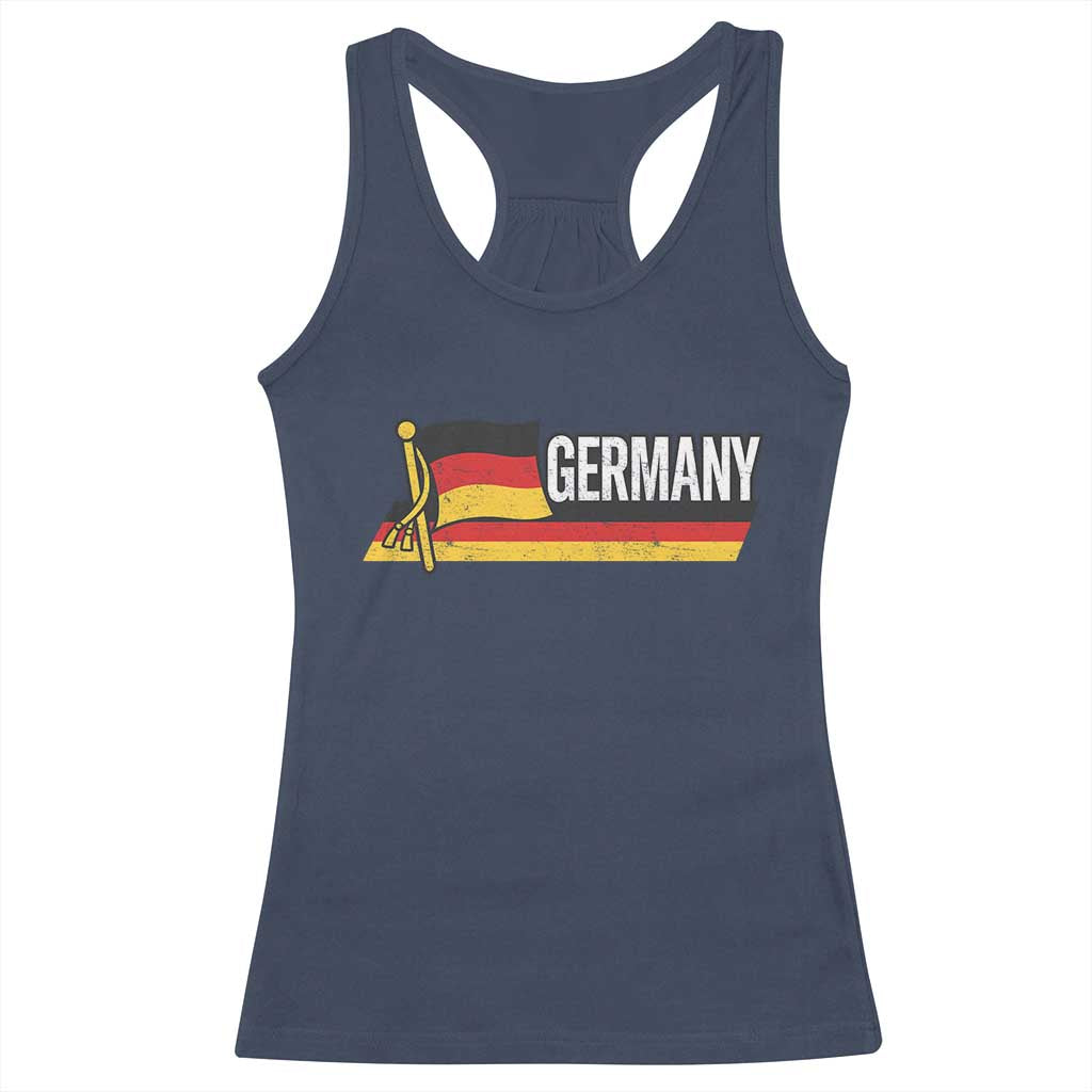German Heritage Pride Germany Flag Racerback Tank Top TS11 Navy Print Your Wear