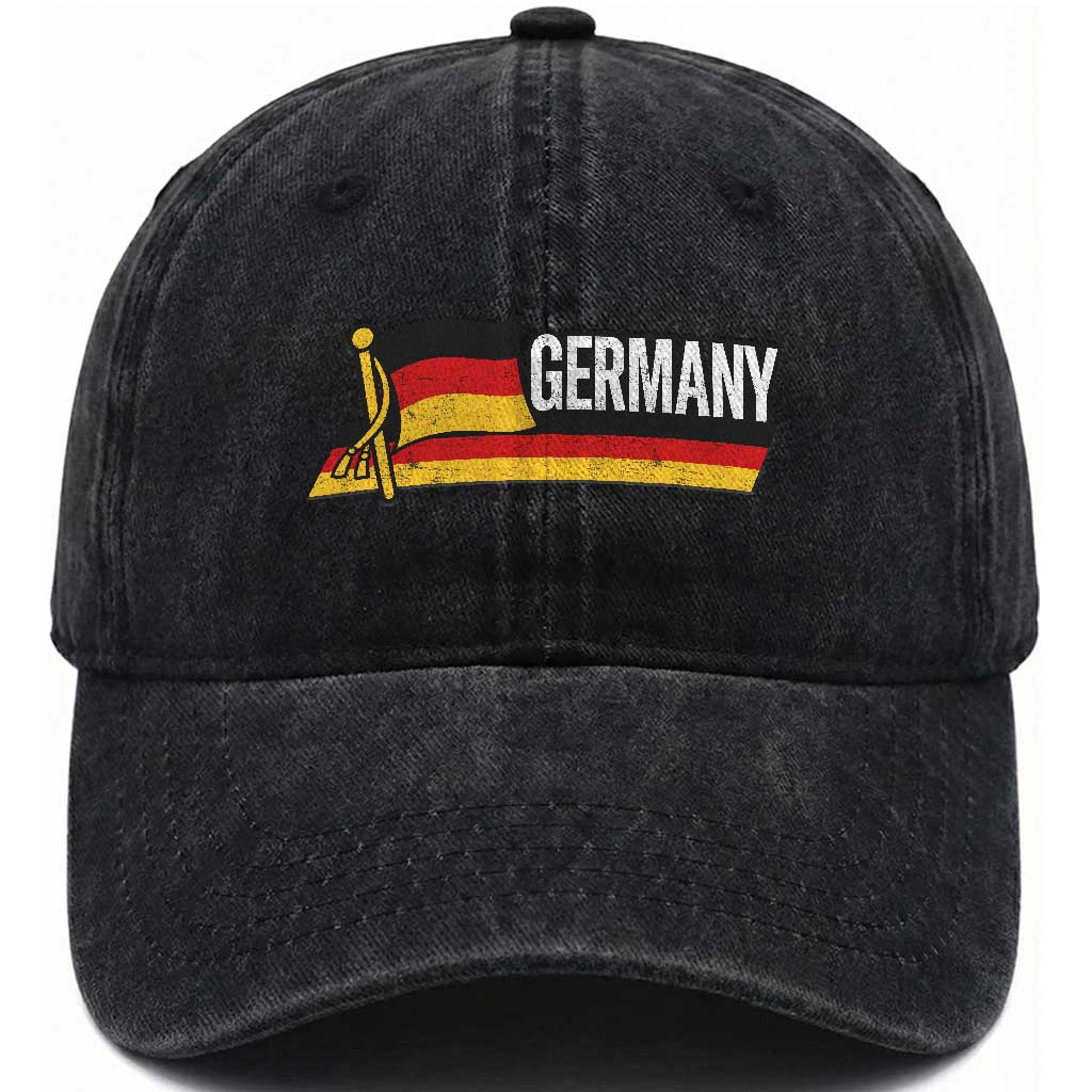 German Heritage Pride Germany Flag Washed Cotton Baseball Cap TS11 Print Your Wear